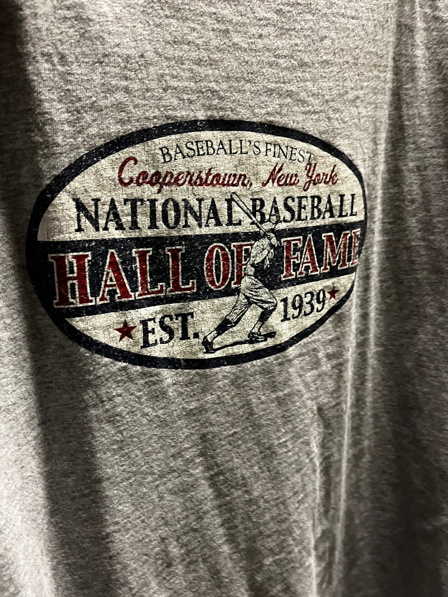 Vintage Worn Look Baseball Hall of Fame Tee